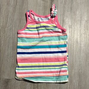 4/$20 Carters Colorful Striped Kids Tank Top 3T